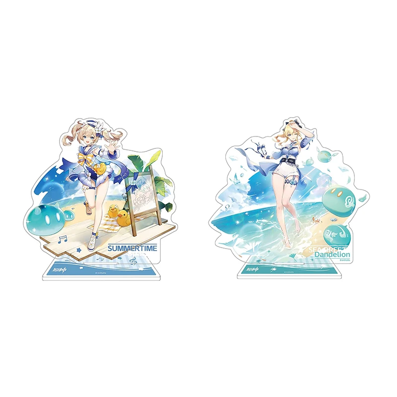 

Sunsyea Genshin Impact Official Merch miHoYo Original Authentic Midsummer Island Adventure Acrylic Stand Badge Jean Barbara