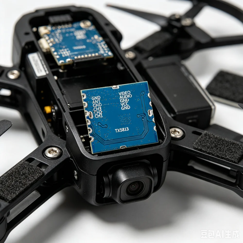 5.8G TX5813 20mW Modulo Trasmettitore Modulo di Trasmissione RF FPV Video Audio VTX SPI Controllo di Commutazione 8 Canali FM