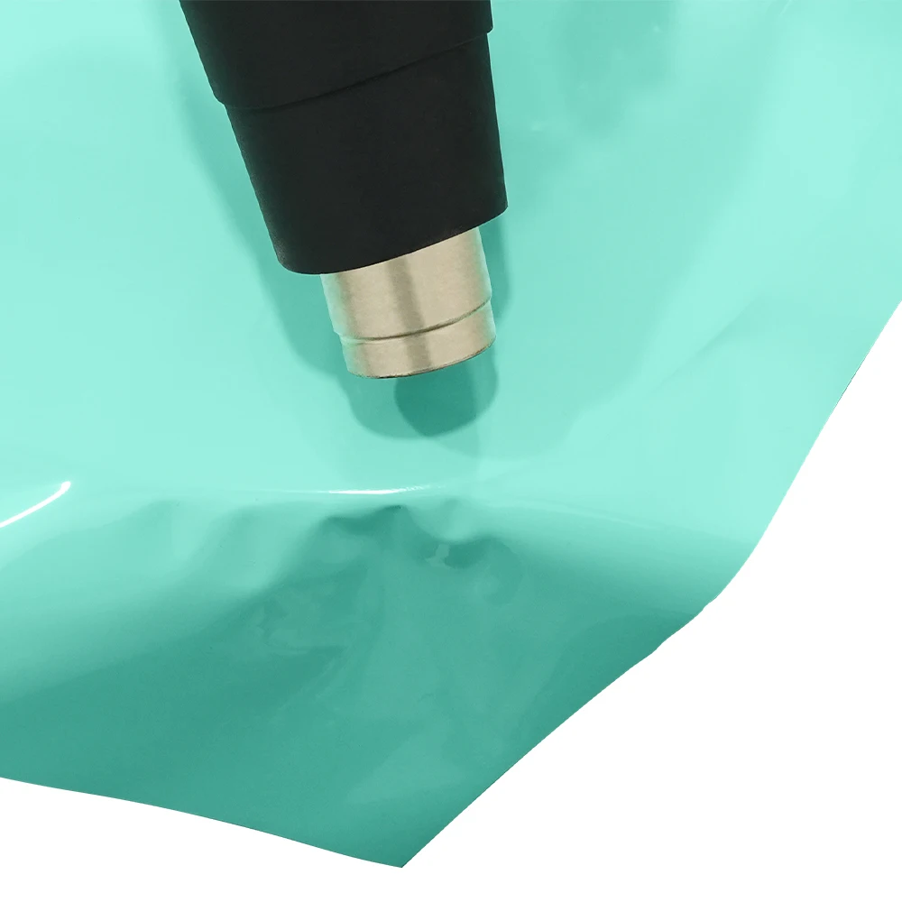 PET Mintgrüne Glänzende Auto-Vinylfolie Luftblasenfreie Selbstklebende PVC-Farbwechselfolie Fahrzeugkarosserie-Dekorationszubehör – Detail 15