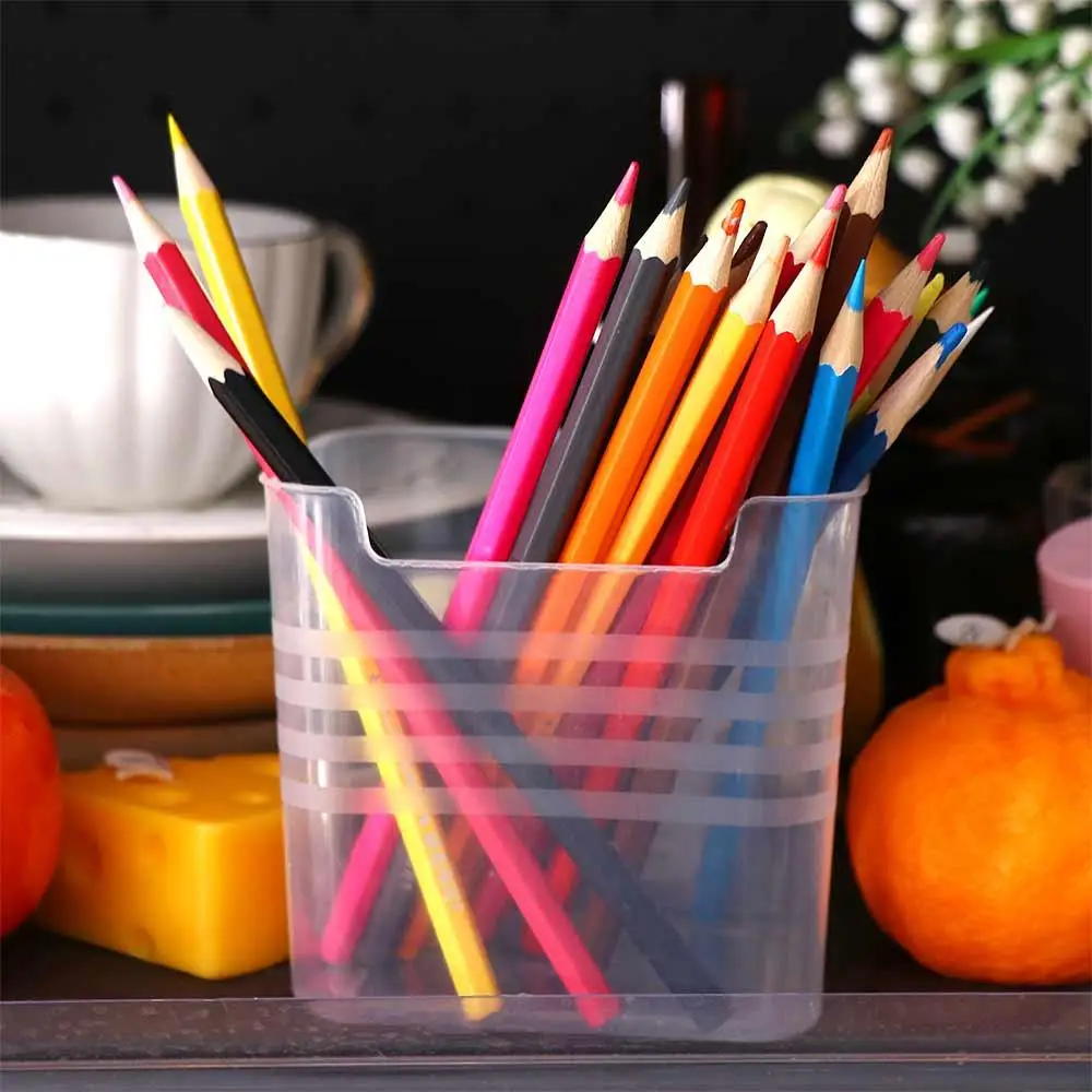 

Держатель для косметики, коробка для канцелярских принадлежностей, Простой Большой Вместительный Настольный органайзер, Корейская коробка для хранения для студентов