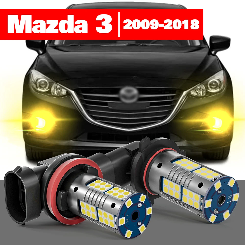 

2 шт., светодиодные противотуманные фары для Mazda 3 BL BM BN 2009-2018