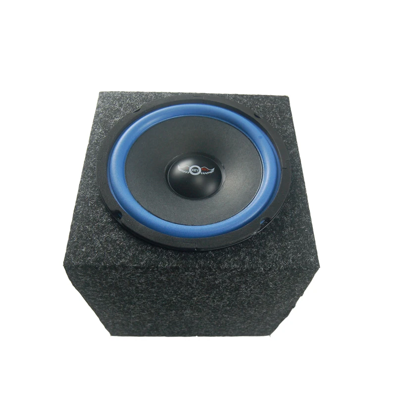 6/6.5 Inch 165mm Car Audio Wooden Box Modified  Subwoofer 150W Paper Cone Blue Foam Edge Speaker Passive Enclosure