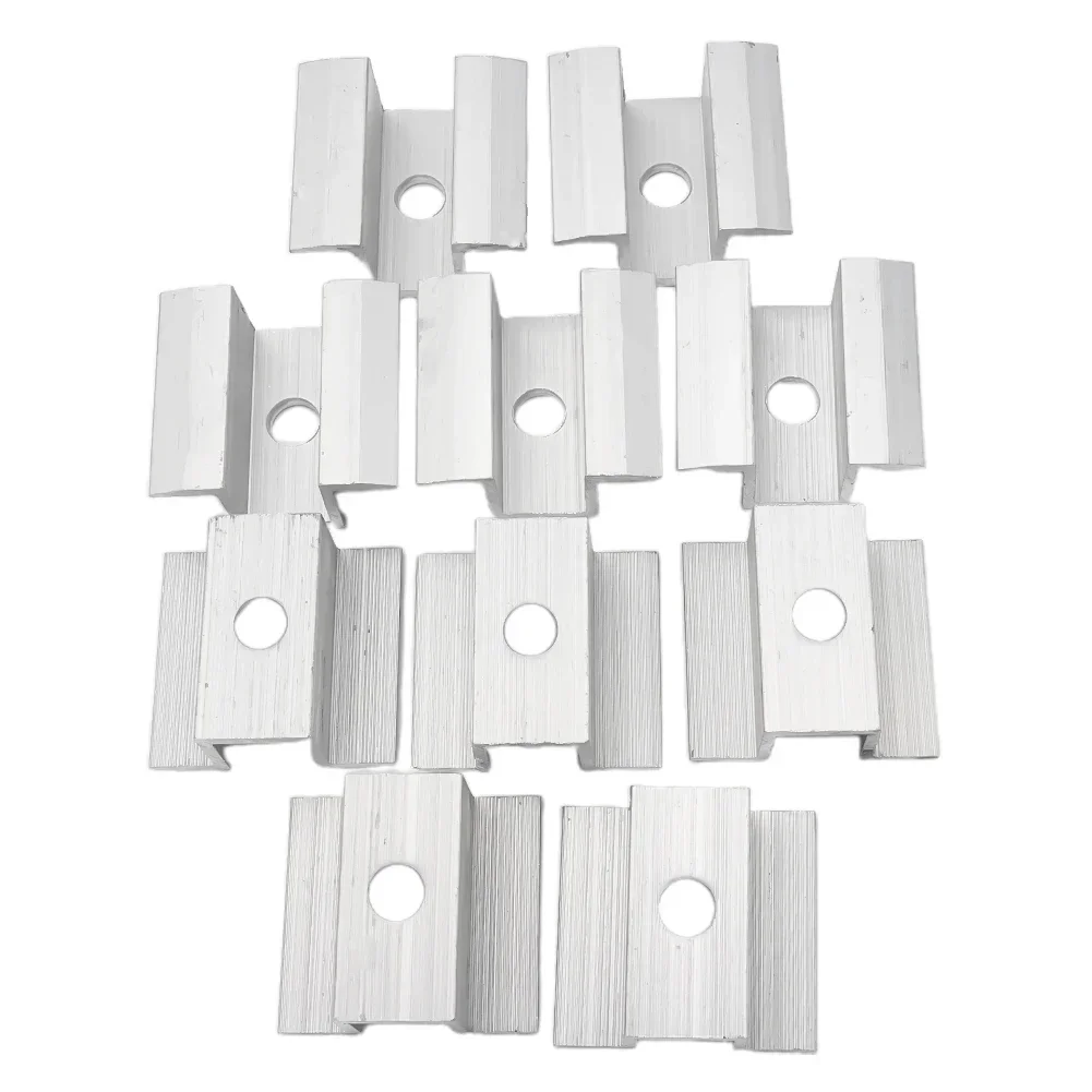 Solar Panel Clamps Solar Middle Clamp Home Aluminum Alloy Corrosion Resistance Height 25-50MM