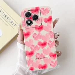 Cute Cat & Flower Design Shockproof Phone Case - Vibrant Painted Cover with Soft Protective Bumper - Honor 400 Lite (TYbai2190)