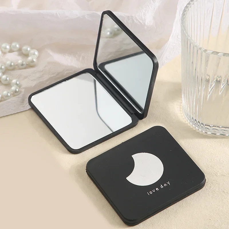 

Mini Pocket Makeup Mirror Square Makeup Vanity Foldable Mirror Portable Hand Mirrors Double-sided Compact Mirror Cosmetic Mirror