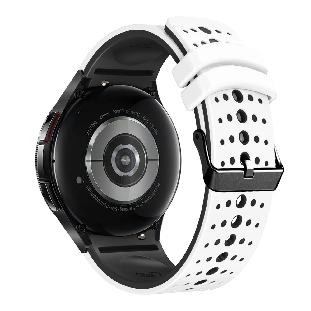 Breathable No-Gap Silicone Watch Strap