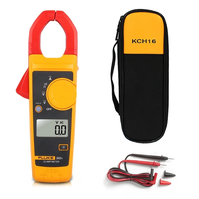 Fluke 302 + Ac 400A Pinza Amperometrica Digitale Ac/Dc Tester Di Tensione Con Ohm, Multimetro A Pinza Di Misurazione Della Continuità 2 Anni Di Garanz