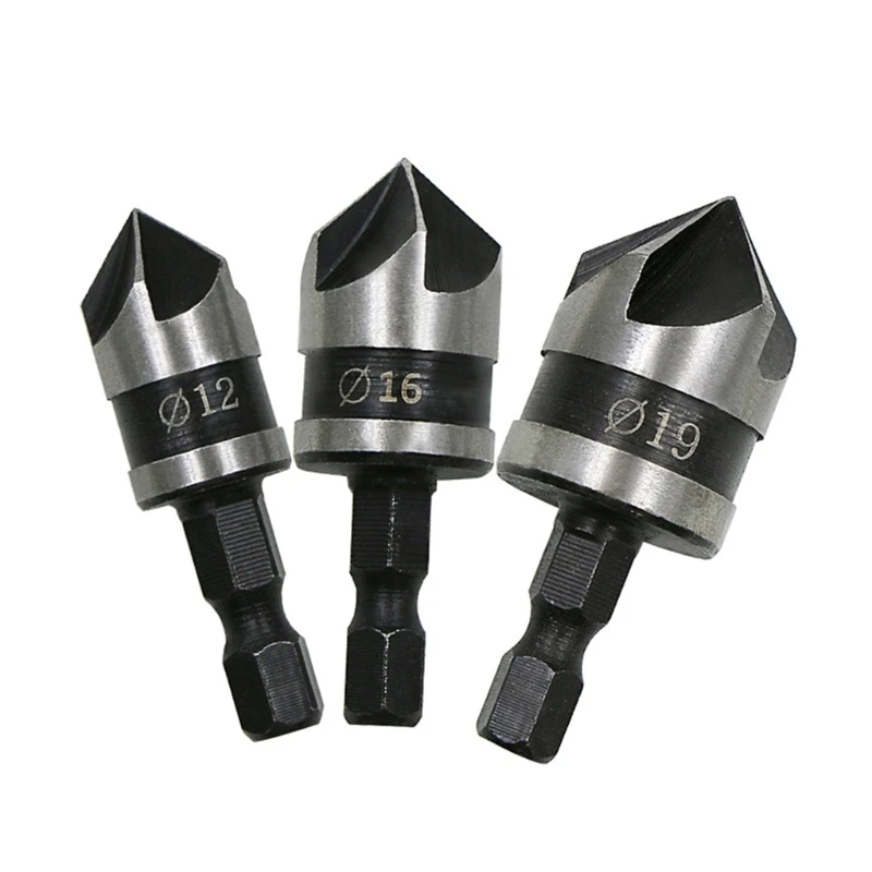 

5 Flute Countersink Drill Bit 90 Degree Chamfering Tools Chamfer Cutter Chamfer