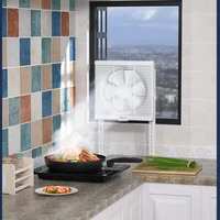 Indoor Free Installation of Exhaust Fan Household Kitchen Portable Vertical Small Strong Barbecue Exhaust Exhaust Fan 2