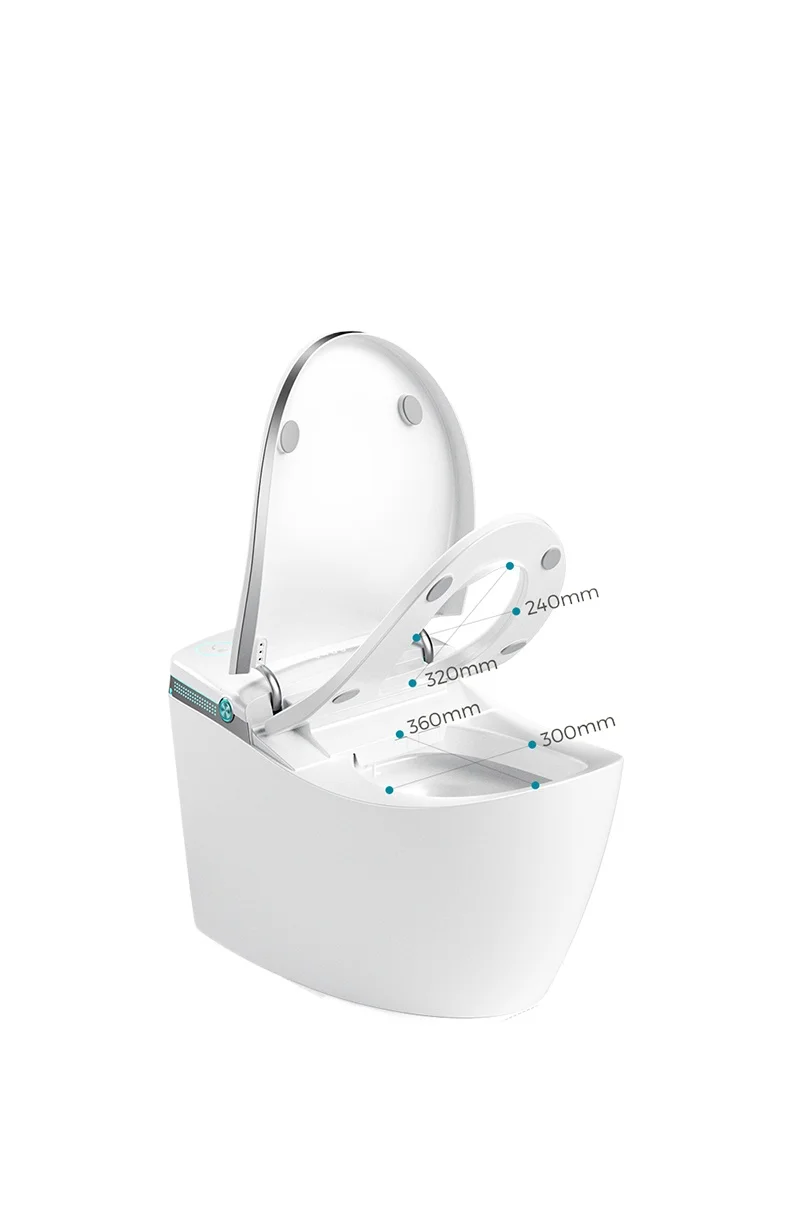 Household smart toilet integrated instant automatic flip foam shield no water pressure limit