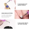 LULAA 5PCS Dotting Tools Nail Art Tools for Painting Acrylic Nail Art Pen Dot Paint Manicure Kit Manicure Tools DIY Polish Kit 5