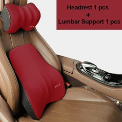 Ergonomic Memory Foam Car Neck and Back Support Pillow Set (Set 1)