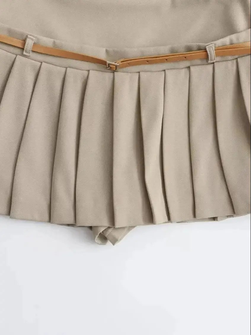 【NONCODE】Deniyan Belt Pleated Skirt Deniyan Belt Pleated Skirt - 논코드