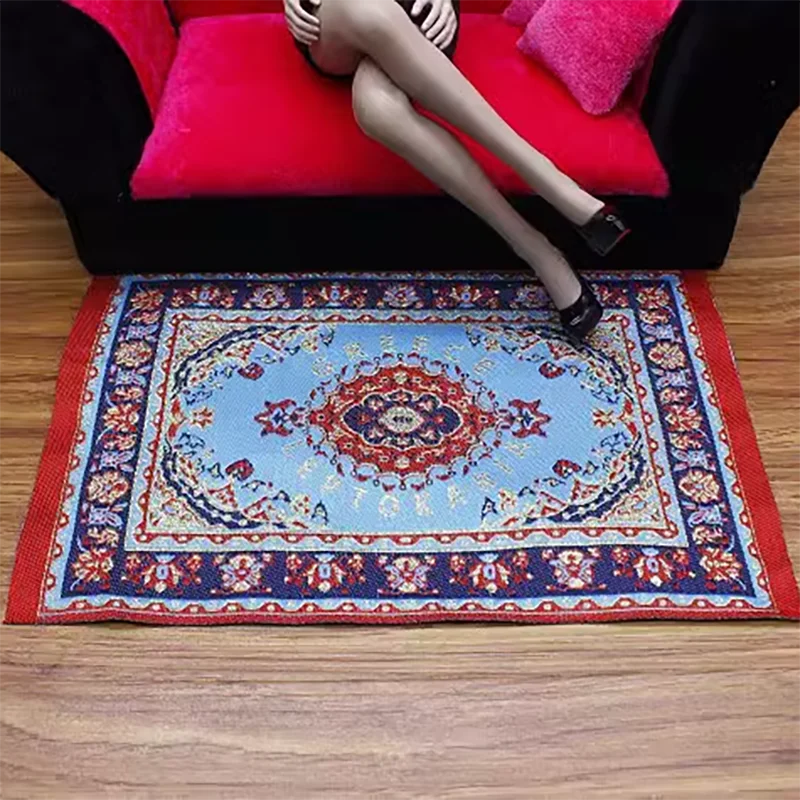 

1/6 Scale Soldier Retro Carpet Model 12 Inch Moving Doll Scene Accessories Toy Collection Display Gift