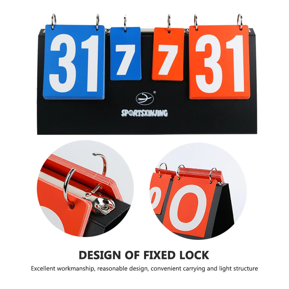 Sports Scoreboard 6-Digit Tabletop Score Keeper Portable for Basketball Badminton Volleyball sports scoreboard