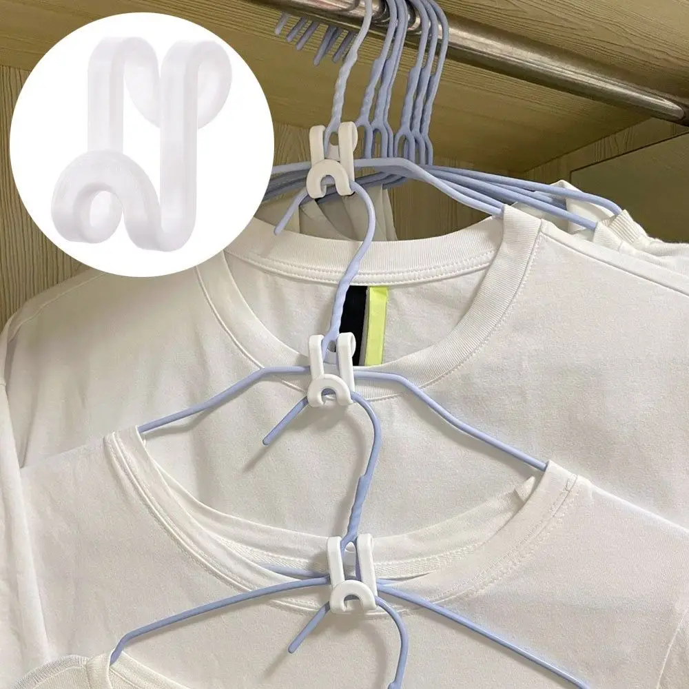 

Wardrobe Cloakroom Storage Holders & Racks Closet Organizer Connector Cascading Hook Linking Mini Clothes Hanger