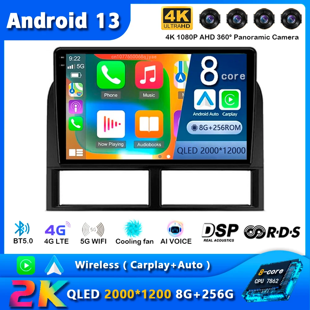 

Android 13 Carplay Auto Car Radio For Jeep Grand Cherokee II WJ 1998 - 2004 Navigation GPS Multimedia Player Stereo WIFI+4G 2DIN