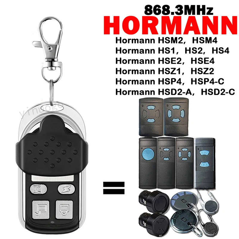 

HORMANN HSM4 HSM2 HSE4 HSE2 HSZ2 HSZ1 HS1 HS2 HS4 HSP4 HSD2 Remote Control for Electric Gate 868MHz Garage Door Opener Command