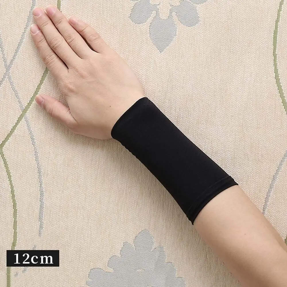 Driving Unisex Solid Color Outdoor Elastic Wrist Cover Ice Silk Sleeves Cycling Arm Sleeves Sports Wristband Sunscreen Wrist