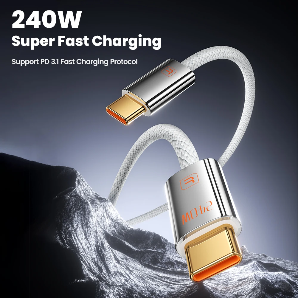 รูปสินค้า สายชาร์จ USB-C ชาร์จเร็ว 3 เส้น รองรับ PD 60W/100W/240W