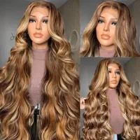 8 40 inch Highlight Pre Plucked Brazilian hair Wig 5x5 HD Lace Front Wig 13x4 HD Body Wave Lace Front hair wig 100% human hair 2