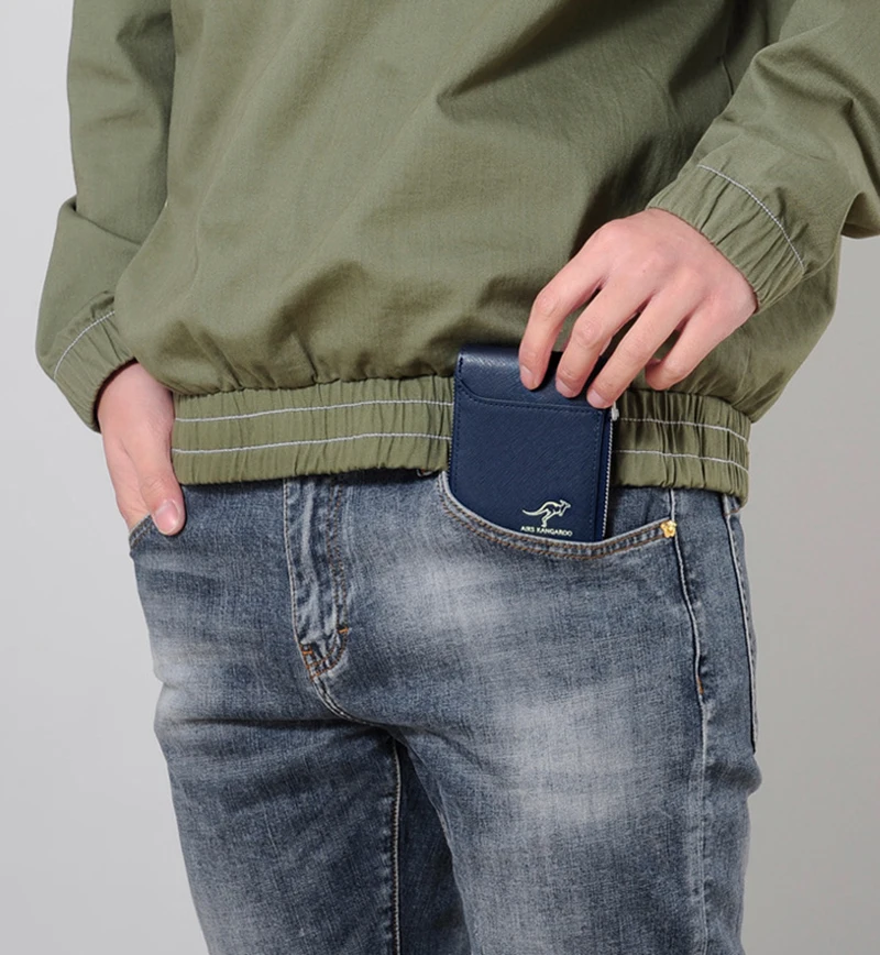 Men's and Women's PU Leather RFID Card Holder Wallet description 3