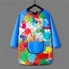 Children's Waterproof Drawing Clothes Kindergarten Long Sleeved Cover Dining Bib Waterproof Reverse Dressing Boys' Girls' Aprons 3
