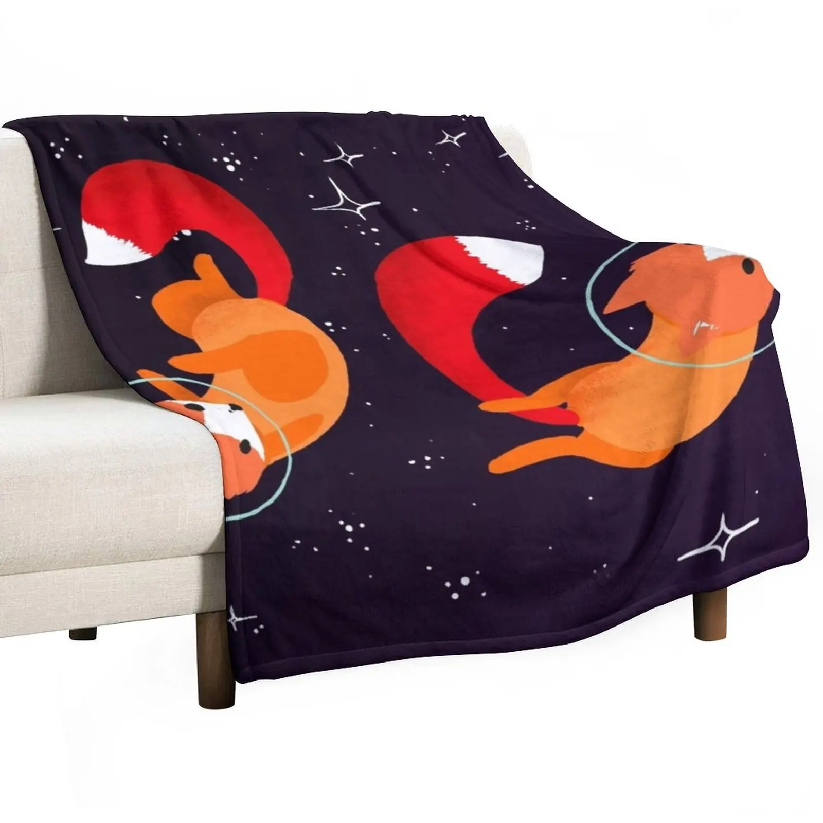 

Space Foxes Throw Blanket Luxury St Blanket Plaid