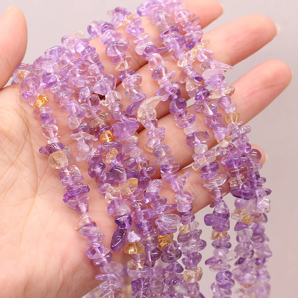 19 Kinds Natural Semi-precious Stone Unshaped Stone Aquamarine 3x5-4x6mm For DIY Necklace Earrings Accessories Gift Length 40cm