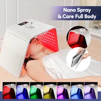 7-Color LED Photon Therapy Machine with Nano Spray & Foldable Design for Full Body Skin Care
