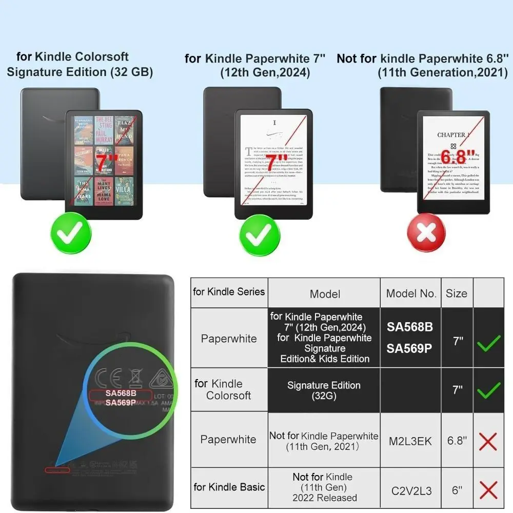 Hand Support e-Reader Case with Auto Sleep/Wake Feature
