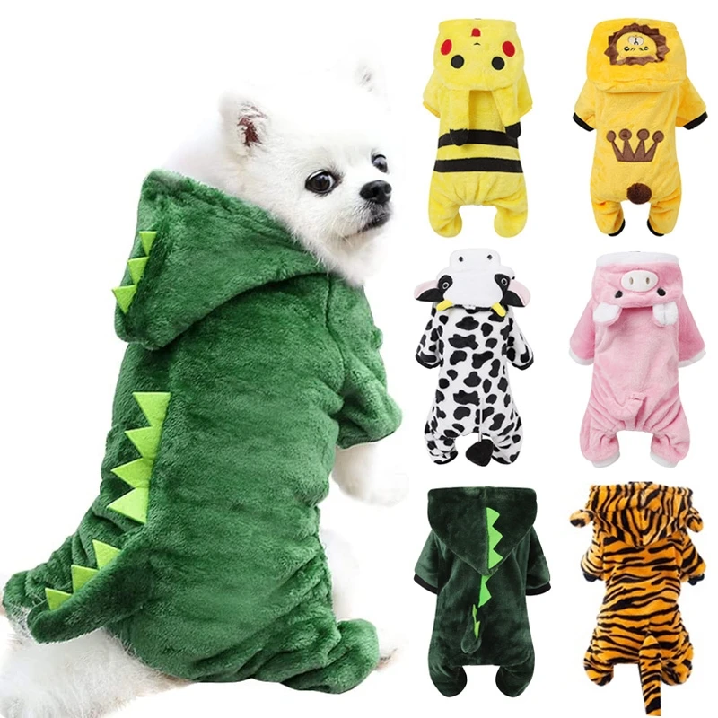 XSXXLWinterPetCatClothesDogDinosaurCowTigerKoalaCostumesfor