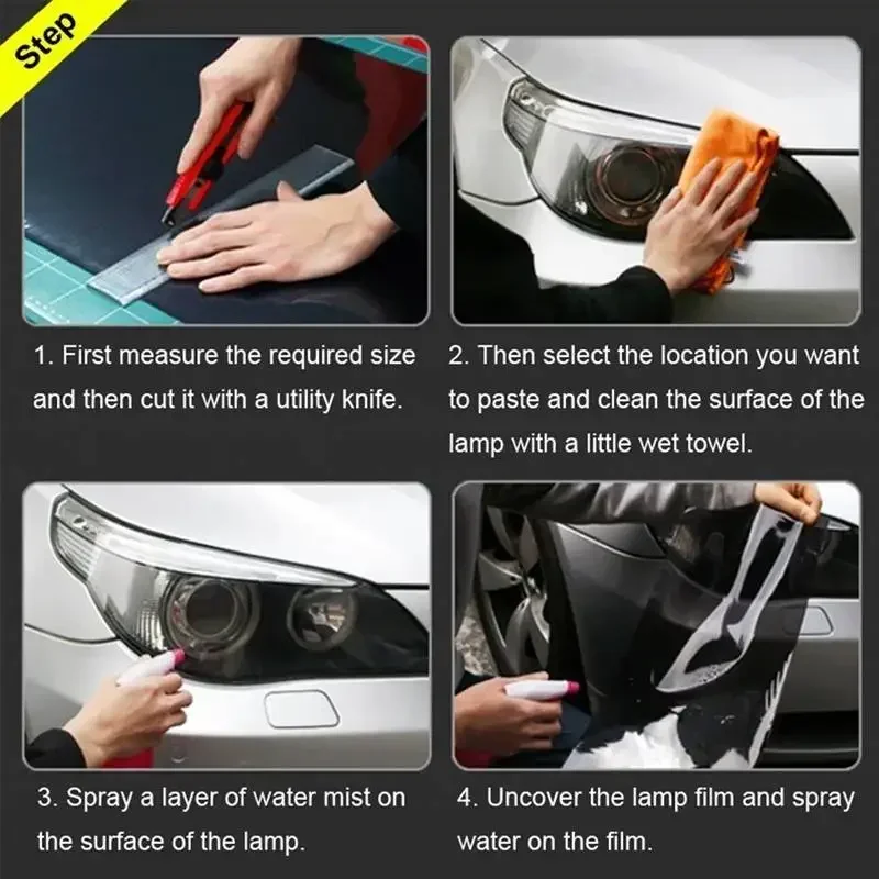 PVC Car Headlight Lamp Film Fog Lamp Sticker
