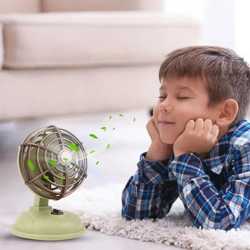 

Винтажный домашний тихий уличный вентилятор охлаждения, тихий вентилятор охлаждения с сильным ветром для офиса, спальни, путешествий