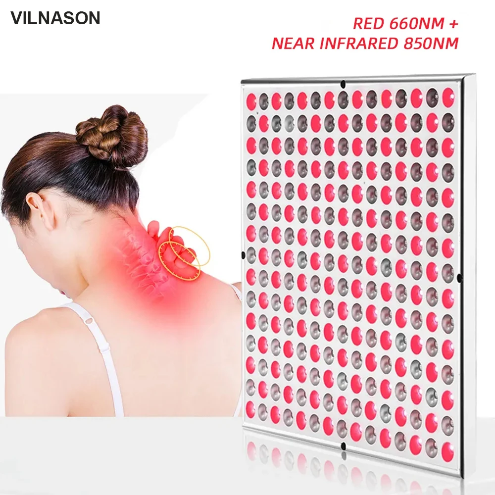 Anti Aging 225LEDS Red Led Light Therapy Deep Red 660nm And Near Infrared 850nm LED Light For Full Body Skin And Pain Relief 45W