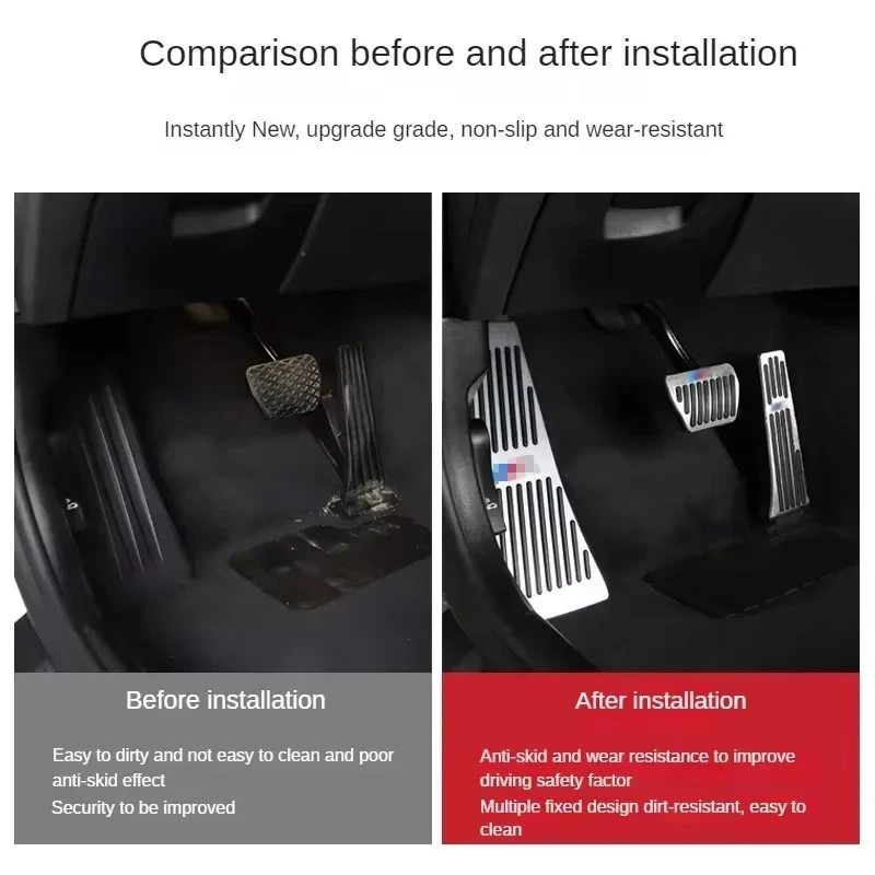 Car Accessories Car Pedals Pedal Cover Foot Rest Fuel Brake Gas Pedal Pads Covers for BMW 3 Series E90 E91 E92 E93 E84