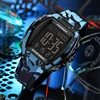 LIGE New Fashion Men's Watches Multifunctional Military Sports Quartz Watches For Men LED Luminous Waterproof Digital Watch Man 2