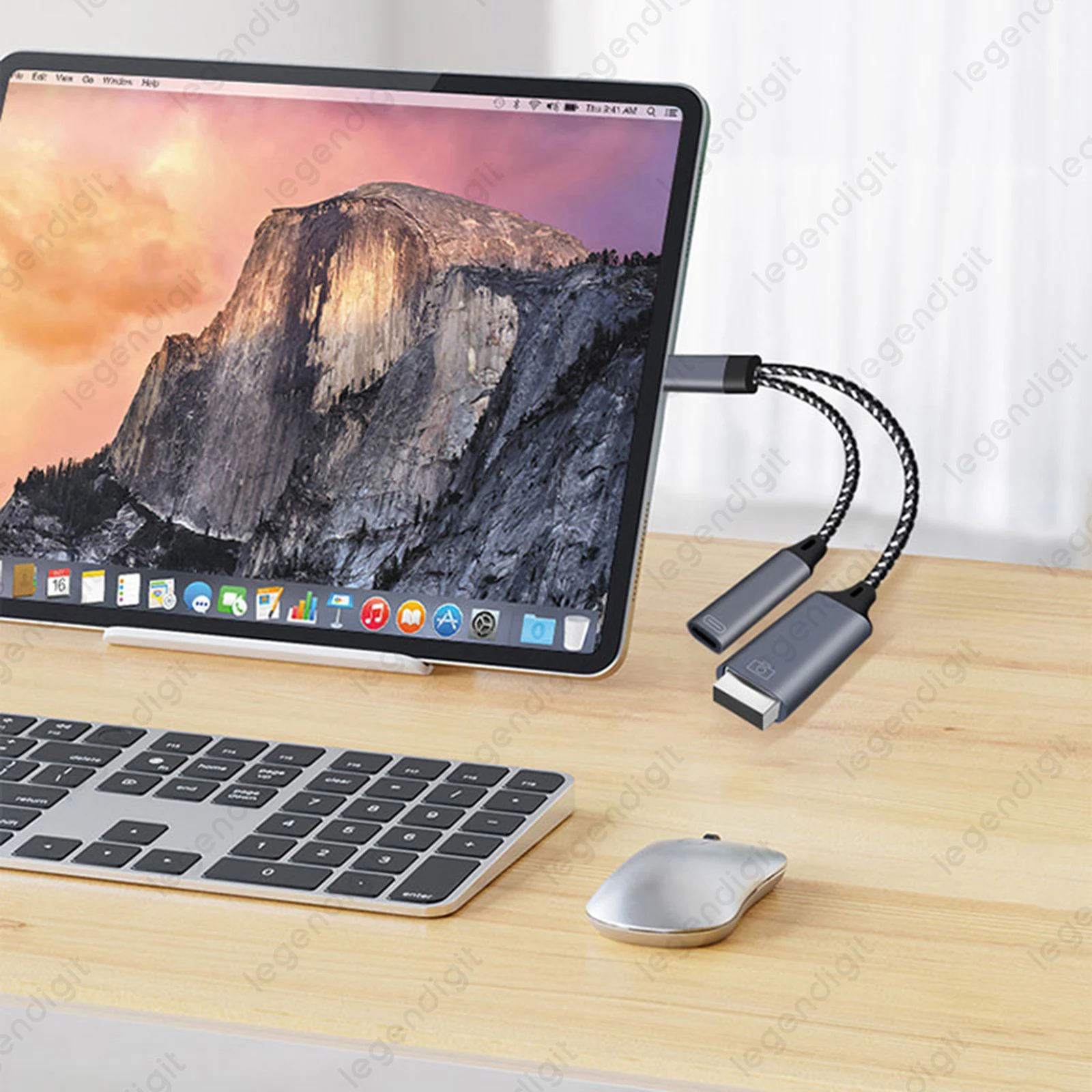 รูปสินค้า สายชาร์จ USB-C 2-in-1 สำหรับมือถือและแล็ปท็อป