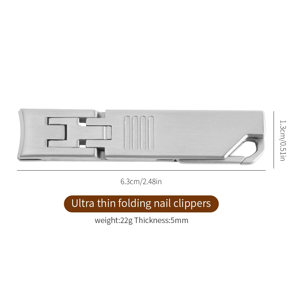 Ultra Thin Portable Fingernail Clipper Small Pocket Folding Nail Clippers Wide Jaw Cutter Keychain Curved Trimmer Flip Op nail clipper set nail clipper nail care kit nail scissors set nail clippers manicure pedicure kit manicure set manicure sets manicure nail clipper set nail clippers kit