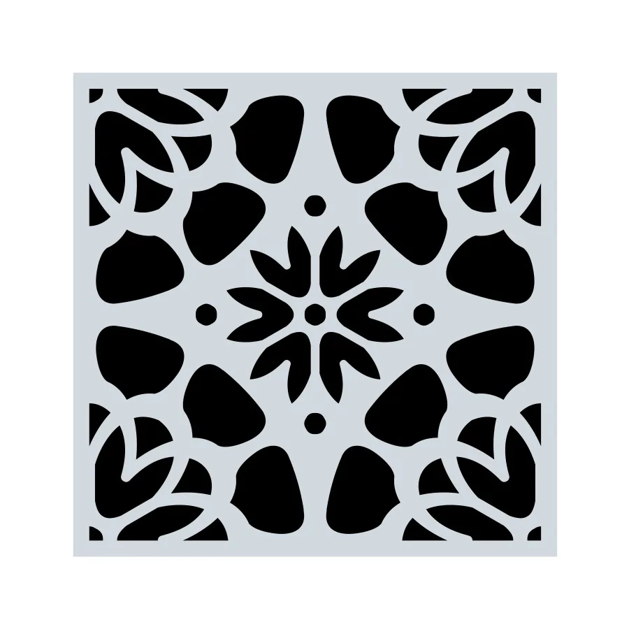 Decorative Mandala Stencil Spray Painting Template - Durable, Washable DIY Window & Wall Decor Tool