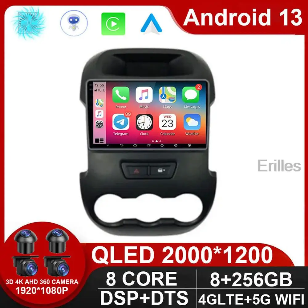 

Car Radio For Ford RANGER F-250 2011 - 2014 Android Auto Multimedia Player GPS Navigation Stereo Receiver DSP NO DVD 2DIN