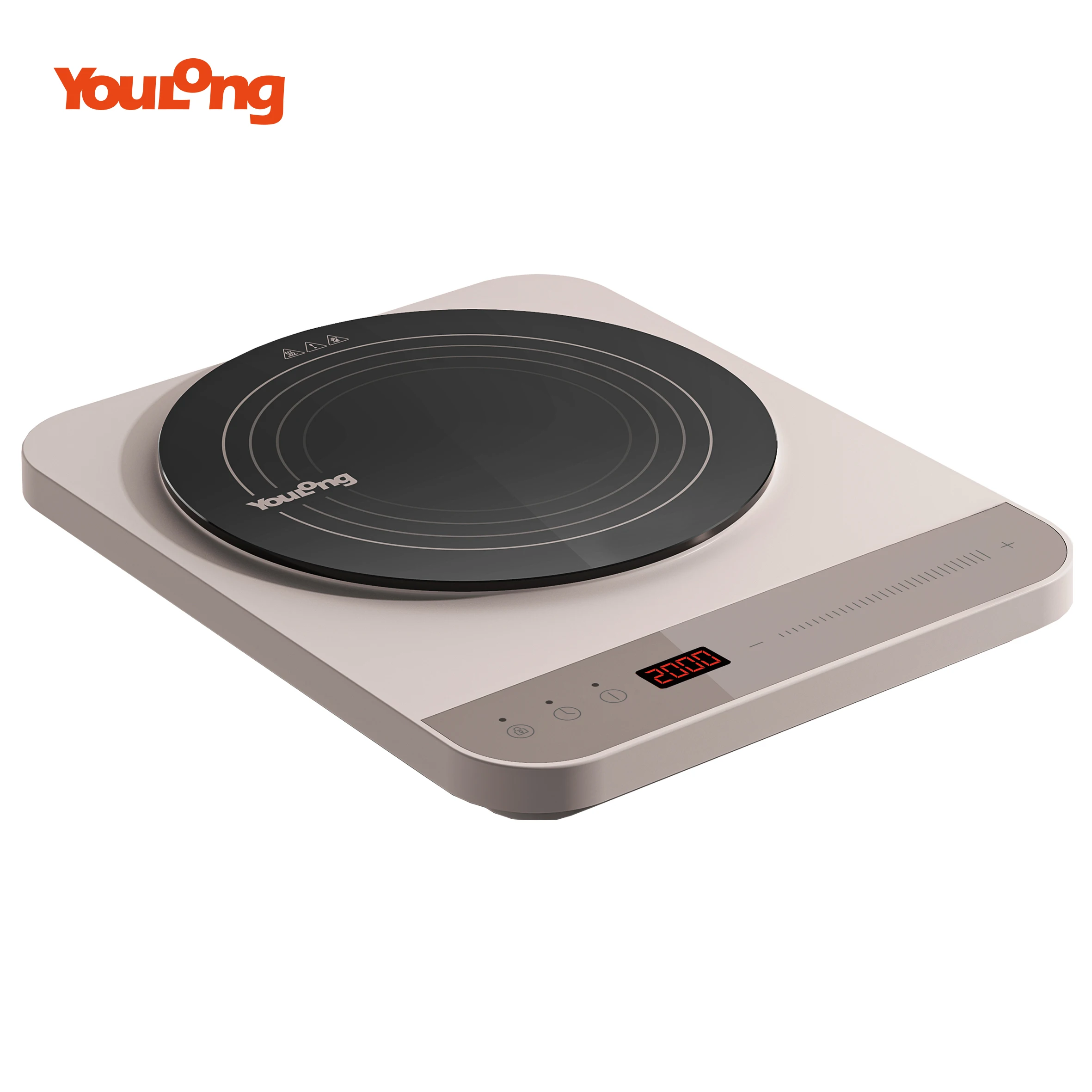 NewDesignOneButtonOperationInductionCooktop2000W1Burner
