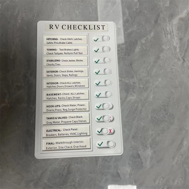 RV CHECKLIST