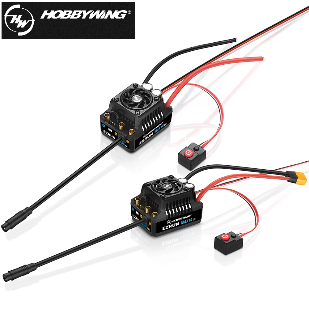 RC Speed Controller Hobbywing EzRun MAX10 G2 80A/140A Waterproof Brushless ESC Drive Motor 3652/3665 SD G3 4-Pole Sensored Brushless For 1:10 Truck Car
