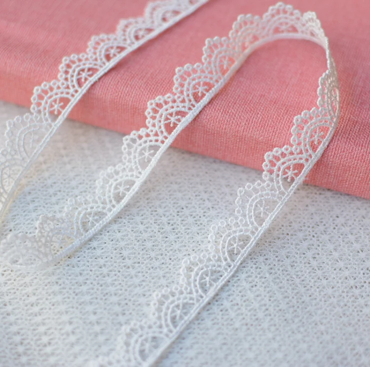 4 Meters Embroidered Floral Embroidery Fabric Lace Edge Trim Ribbon lace fabric lace ribbon lace garment accessories lace sewing supplies chiffon lace fabric lace decoration lace accessories lace sewing accessories clothing craft accessories