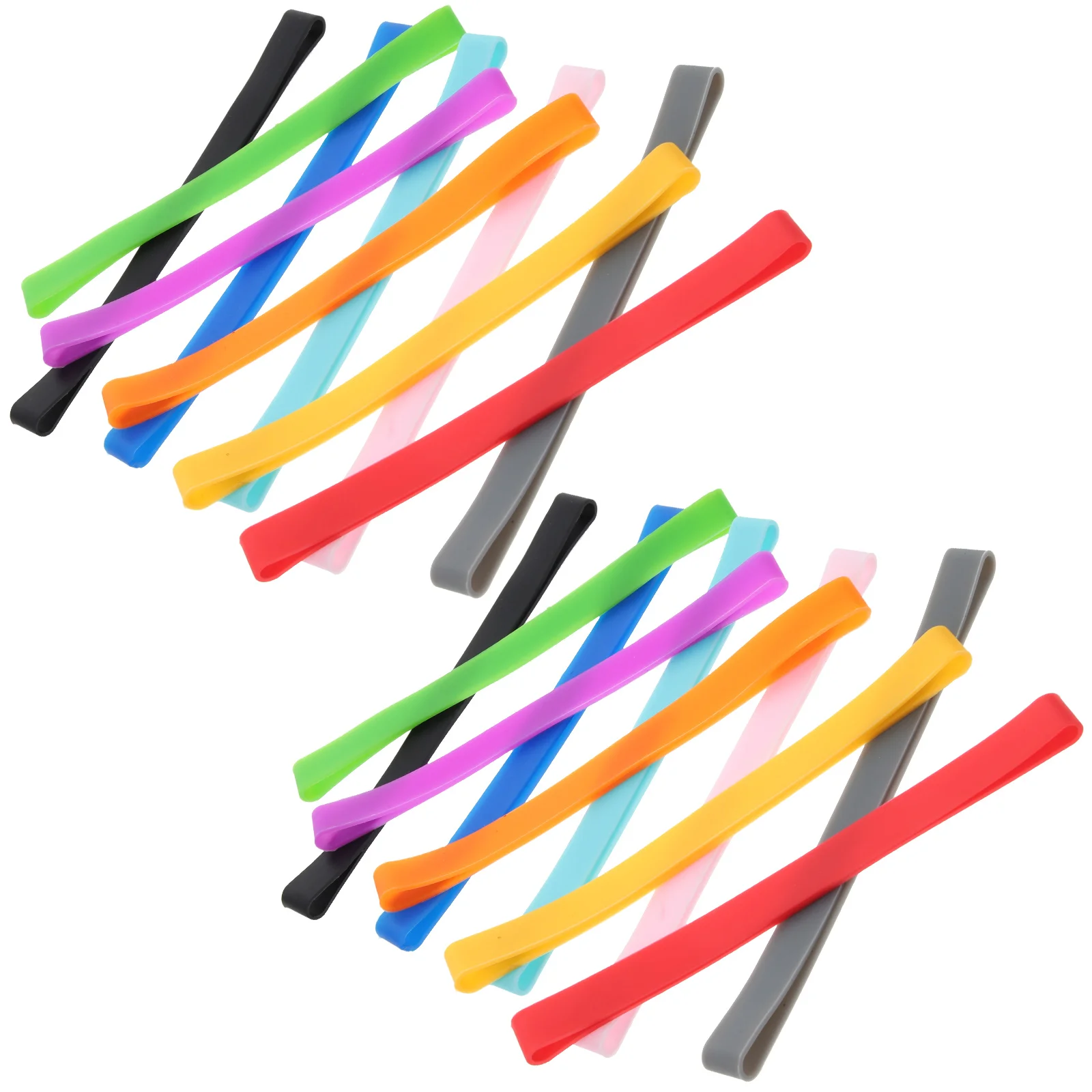 

Elastic Silicone Bands Colored Straps Book Binding Bands Bento Box Silicone Bands for Notebooks Binding Books Fixing