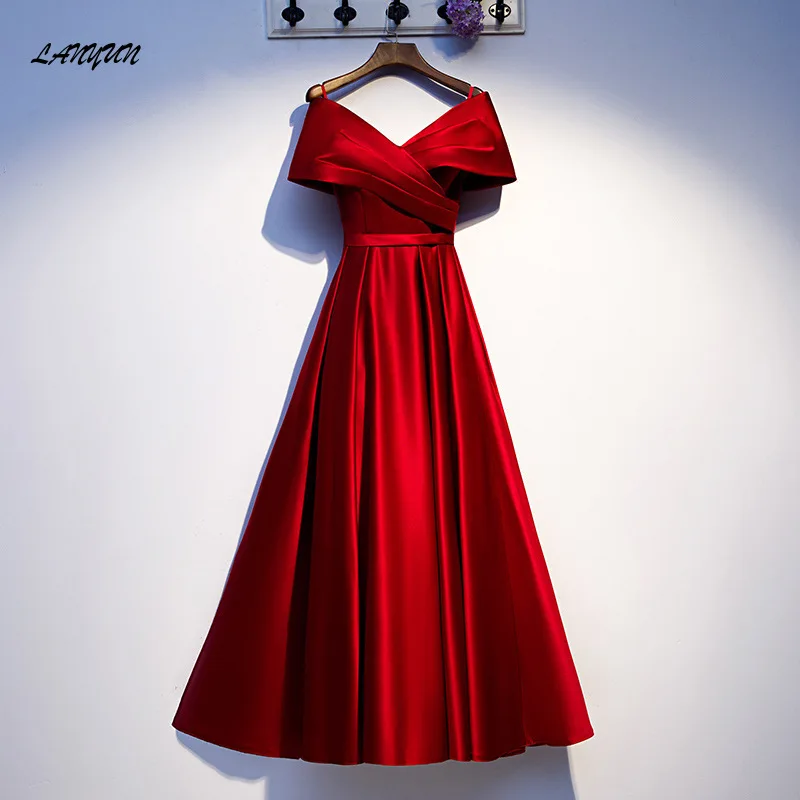 Elegant V-Neck Evening Dress prom cocktail dresses Party Night A-LINE Gowns For Women vestido de festa stylish long burgundy bridesmaid dresses women chiffon v neck a line elegant formal wedding party dress evening gown vestido de festa