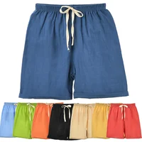 2-10Y Summer Boys Girls Shorts Children Candy Color Short Pants Kids Young Cotton & Linen Breathable Sports Beach Loose Shorts