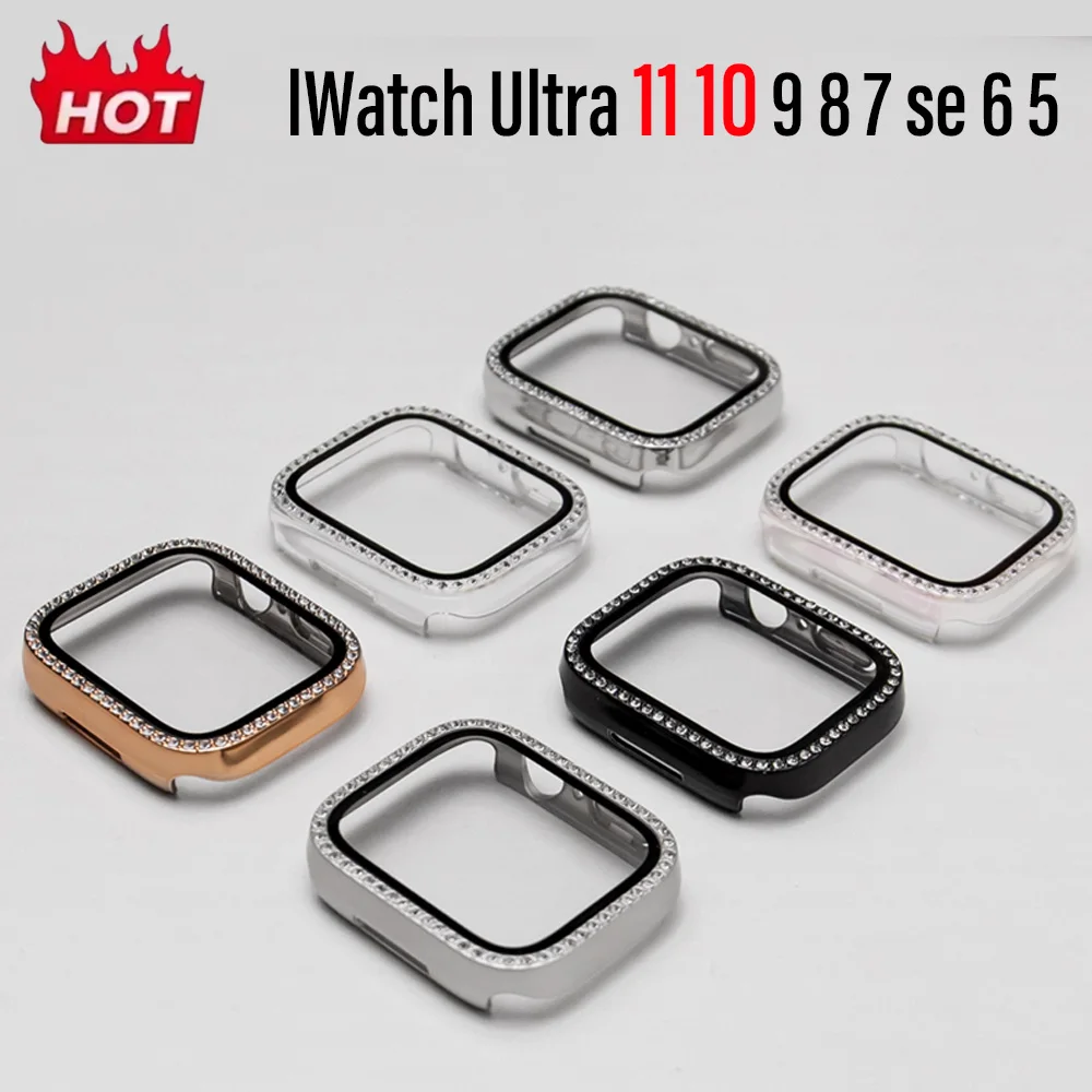 Luxe Bling Glass+Diamond Case with Screen Protector