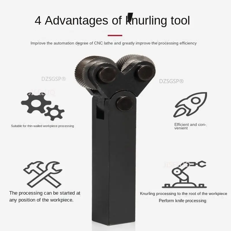 Knife Hob Nurling Tool Steel Double Wheel Rectilinear Pitch Knurling Set 0.5mm 1mm 2mm Embossing Wheel Reticulated Knurling